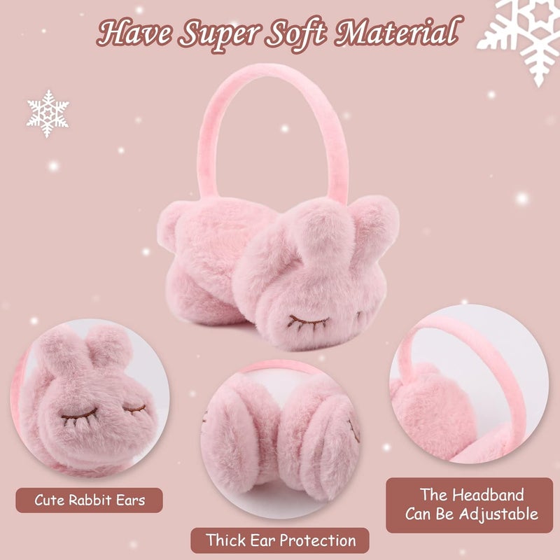 Pesaat Fluffy Ear Muff for Women Plush Earmuffs Kids Winter Earmuffs Girls Boys Cold Weather Ear Warmer - Image 3